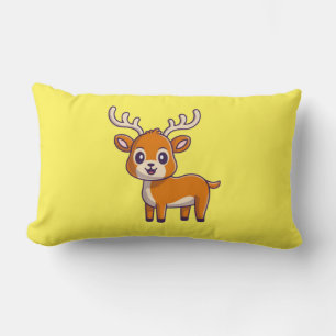 Coussin Rectangle Cartoon de cerf de bébé mignon-23501