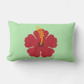 Coussin Rectangle Cartoon rouge Hibiscus simple (Recto)