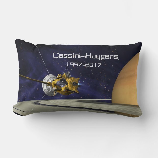 Coussin Rectangle Cassini Huygens Saturn Mission Spacecraft (Recto)