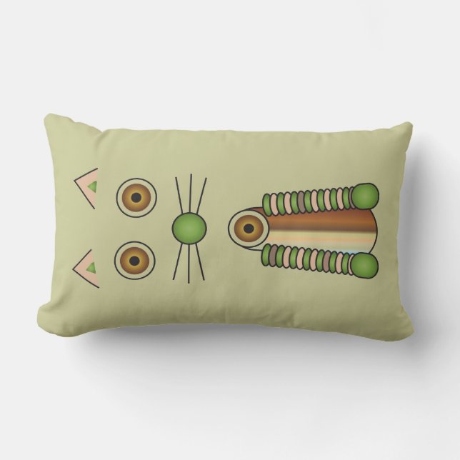Coussin Rectangle CAT forestier (Recto)