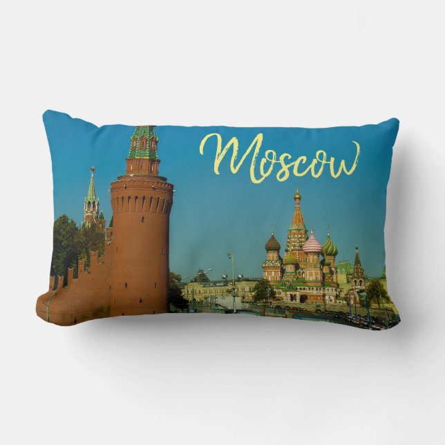 Coussin Rectangle Cathédrale Saint-Basile de Moscou Carré rouge Krem (Recto)