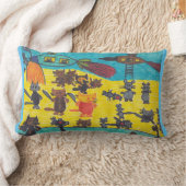 Coussin Rectangle Cats' War Against Mice Pillow (Couverture)