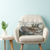 Coussin Rectangle Cavaliers des baleines Baleine fantaisiste et océa (Chaise)