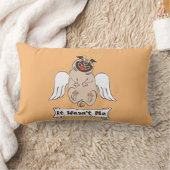 Coussin Rectangle Ce n'était pas moi ange carlin drôle de citation (Couverture)