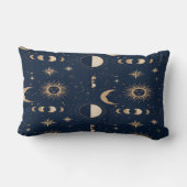 Coussin Rectangle Celestial Moon Stars Pillow (Verso)