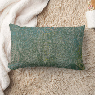 Coussin Rectangle Celtic Green Turquoise Tan Motif