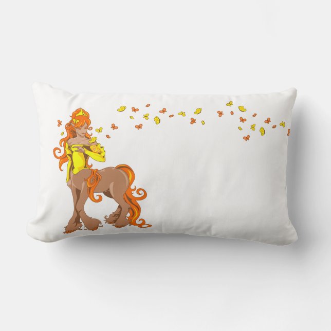 Coussin Rectangle Centaure de femelles (Recto)