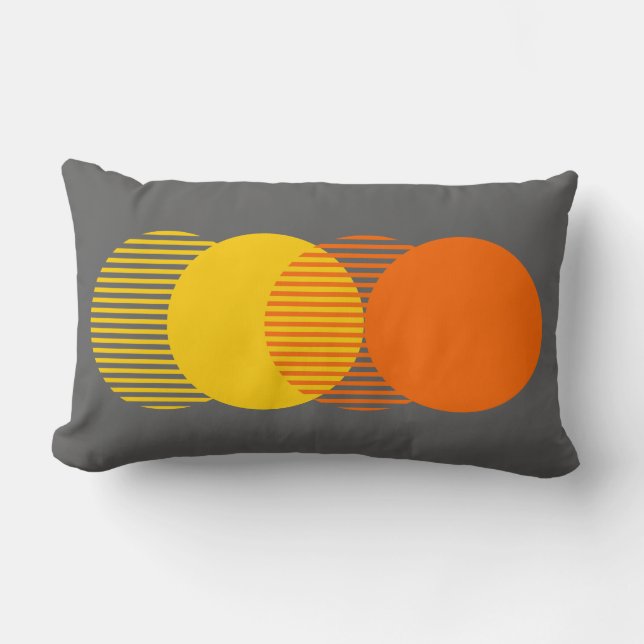 Coussin Rectangle Cercles - Minimalistes (Recto)