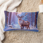 Coussin Rectangle Cerf À Père Noël Coeur - Rindeer (Couverture)