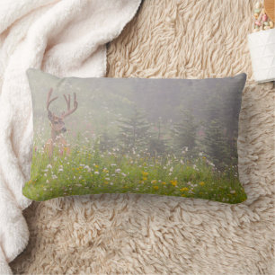 Coussin Rectangle Cerf Buck Parc national du mont Rainier