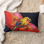 Coussin Rectangle Cerf-volant Dragon Rouge (Couverture)