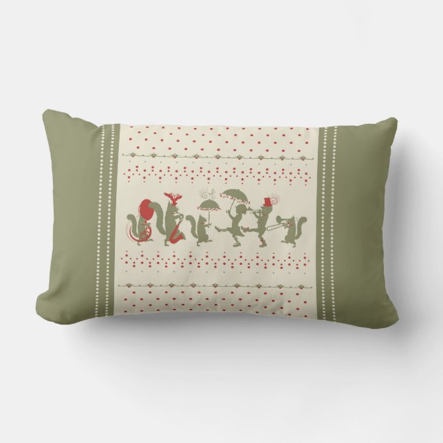 Coussin Rectangle Cerises Jubilee Lumbar Jeu d'oreiller (Recto)