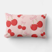 Cerises Rouges avec Nœud Rose Cottage Chic Coquett