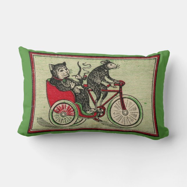 Coussin Rectangle C'est bon d'être le chat (Verso)