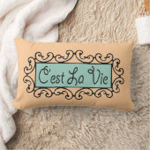 Coussin Rectangle C'est La Vie ~ Lumbar 13x21 (Couverture)