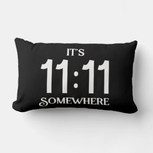 Coussin Rectangle C'est le 11:11 quelque part Numérologie Nombre de