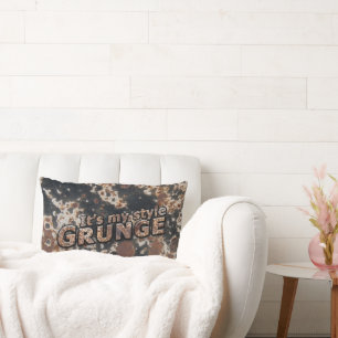Coussin Rectangle C'est mon style GRUNGE Rusty Letters