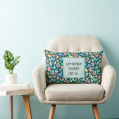 Coussin Rectangle C'est un Baby shower coloré foncé personnalisé (Chaise)