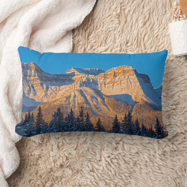 Coussin Rectangle Chaîne Waputik dans les montagnes Rocheuses canadi (Couverture)
