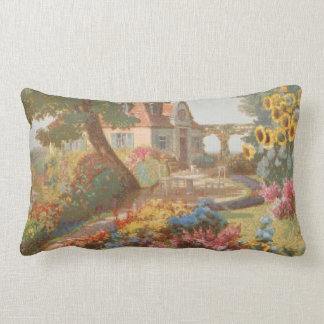Coussin Rectangle Chambre de jardin de style de tapisserie à