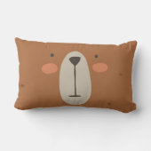 Coussin Rectangle Chambre d'enfants à la nurserie ourson mignon (Verso)