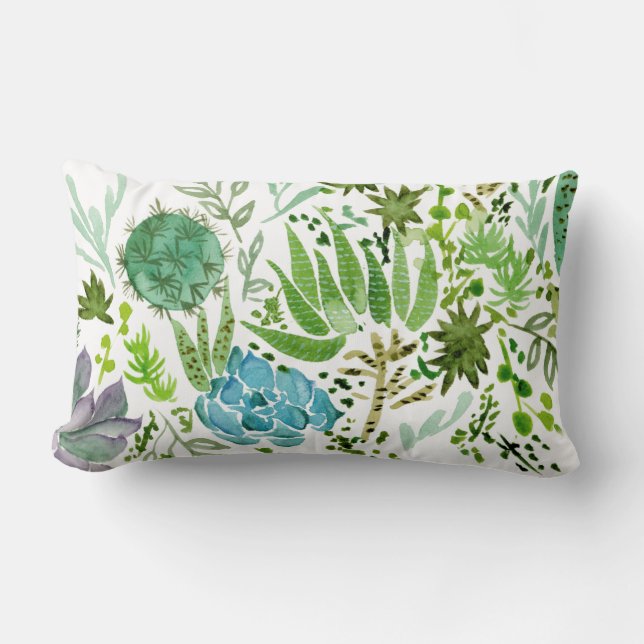 Coussin Rectangle Champ I Succulent (Recto)
