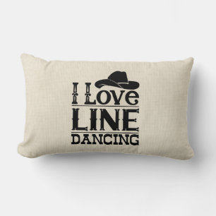 Coussin Rectangle Chapeau de cowboy de danse en ligne Musique countr
