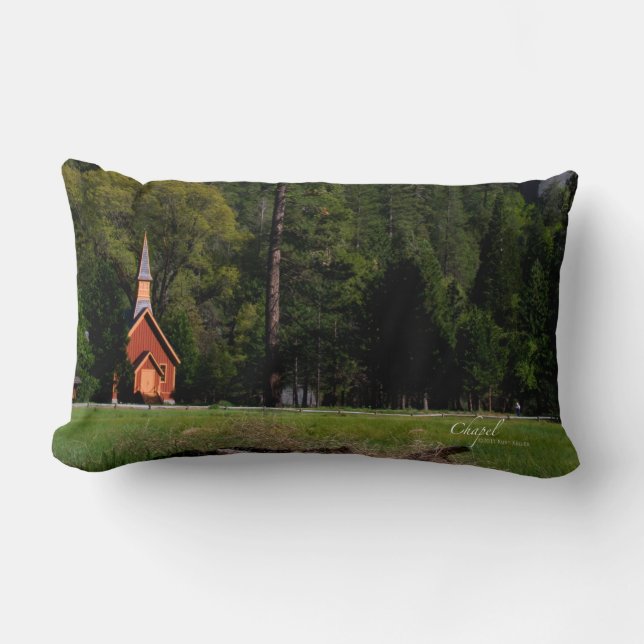 Coussin Rectangle Chapelle de Yosemite (Recto)