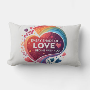 Coussin Rectangle Chaque Nuance de l'Amour