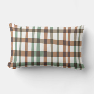 Coussin Rectangle Charmant Cottagecore Buffalo Plaid Pastel Spring