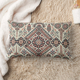 Coussin Rectangle Charme nordique : Super Détaillé Brodé