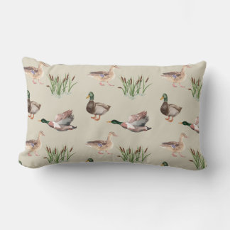 Coussin Rectangle Chasse au canard Jeu d'oreiller Majard