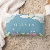 Coussin Rectangle Chasse aux oeufs de Pâques, vacances de printemps (Couverture)