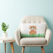 Coussin Rectangle Chat tigré & plante (Chaise)