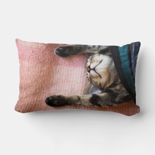 Coussin Rectangle Chaton de sommeiller (Verso)