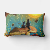 Coussin Rectangle Chats de champignons (Recto)