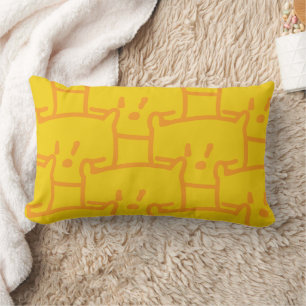 Coussin Rectangle Chats Doodle