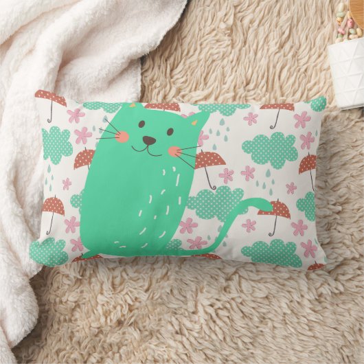 Coussin Rectangle Chats en pluie (Couverture)