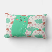 Coussin Rectangle Chats en pluie (Recto)