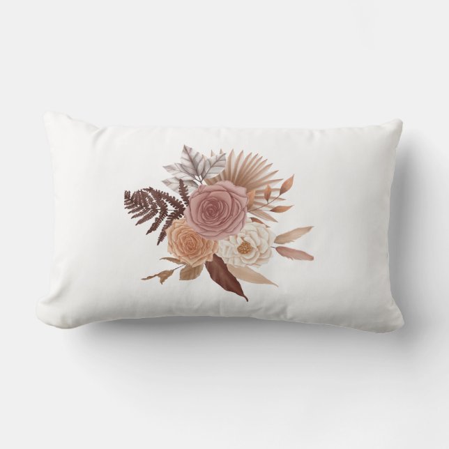 Coussin Rectangle Chauffage design en fleurs élégant pour salon (Recto)