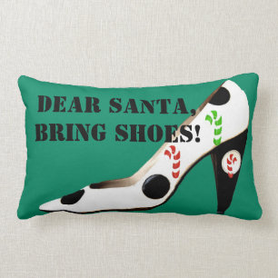 Coussin Rectangle Chaussures de Noël du père noël