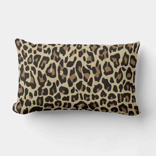 Coussin Rectangle Cheetah léopard Brown poster de animal lancer l'or (Recto)