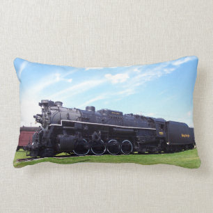 Coussin Rectangle Chemin de fer locomotif #757 de plat de nickel de