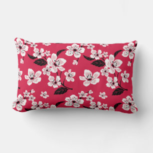 COUSSIN RECTANGLE CHERRY BLOSSOM - SAKURA (ROUGE)