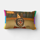 Coussin Rectangle Chester le clown chimpanzé (Verso)