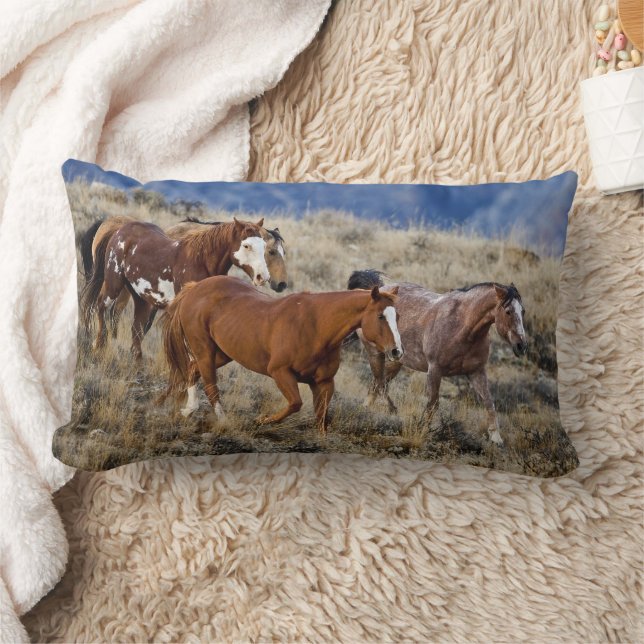 Coussin Rectangle Chevaux Parcourir les collines (Couverture)