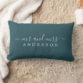 Coussin Rectangle Chic Newlysée M. Mme Deep Emerald Monogram (Couverture)