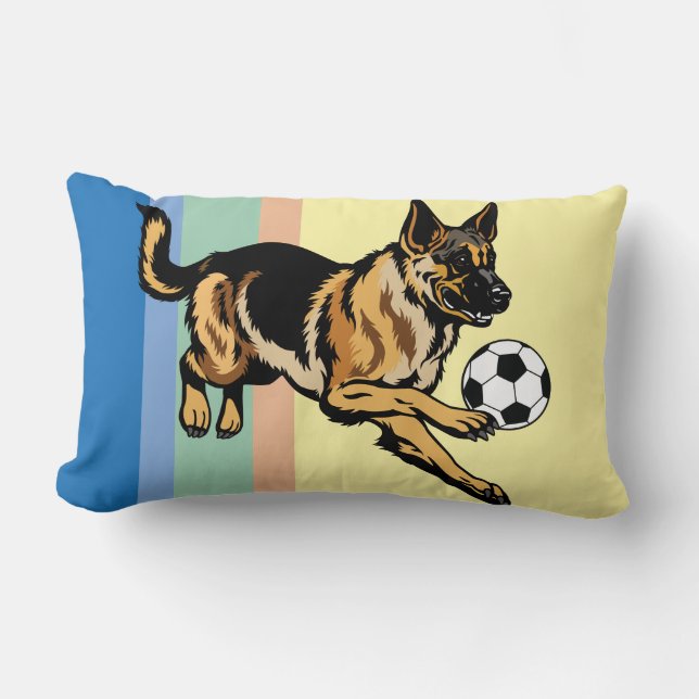 Coussin Rectangle chien berger allemand (Recto)