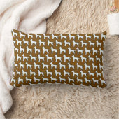 Coussin Rectangle Chien Blanc Menthe Marron (Couverture)