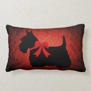 Coussin Rectangle Chien de Terrier d'écossais, chien de l'Ecosse,